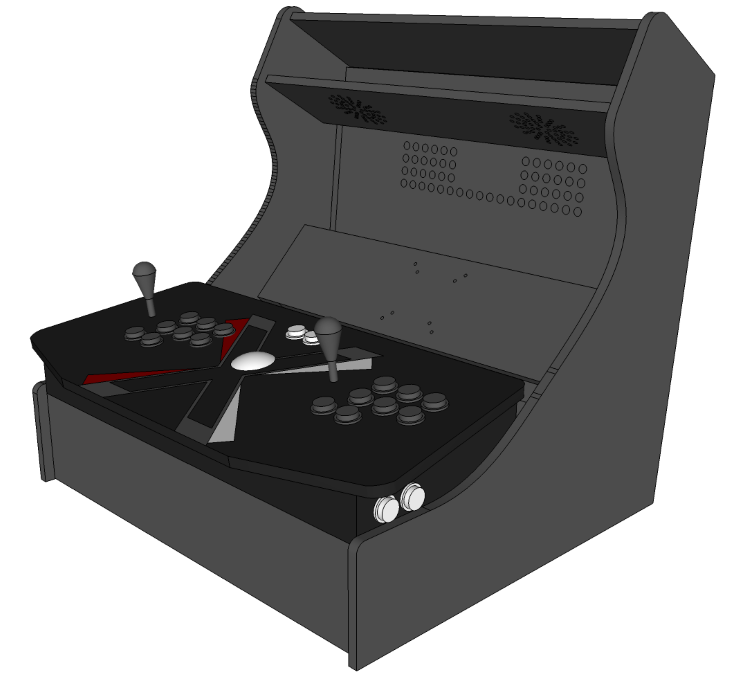 Flat Pack Kit For X Arcade Tankstick And 24 Monitor