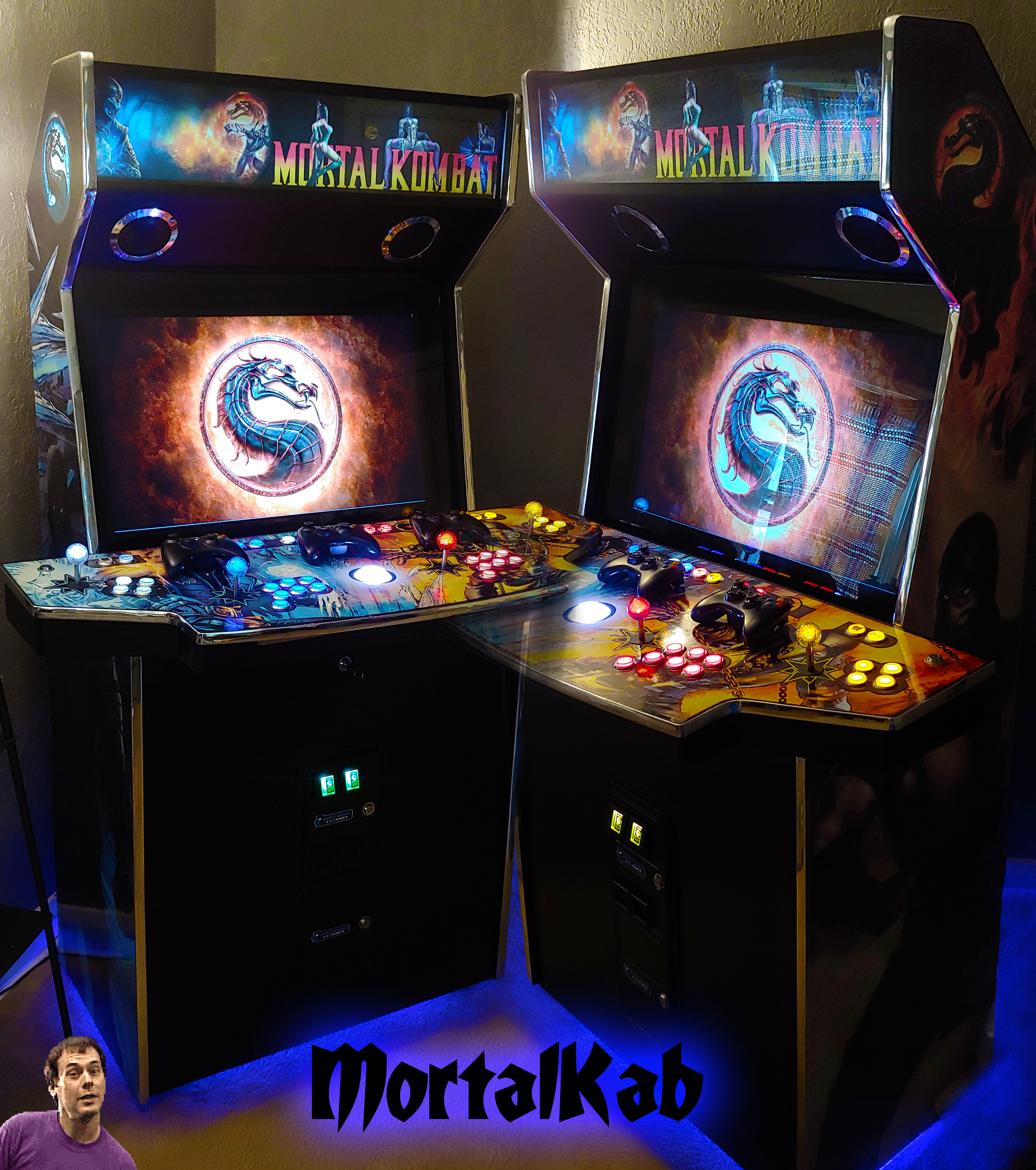 Mortalkab 4 Player Diy Slim Arcade Cabinet Finished Update